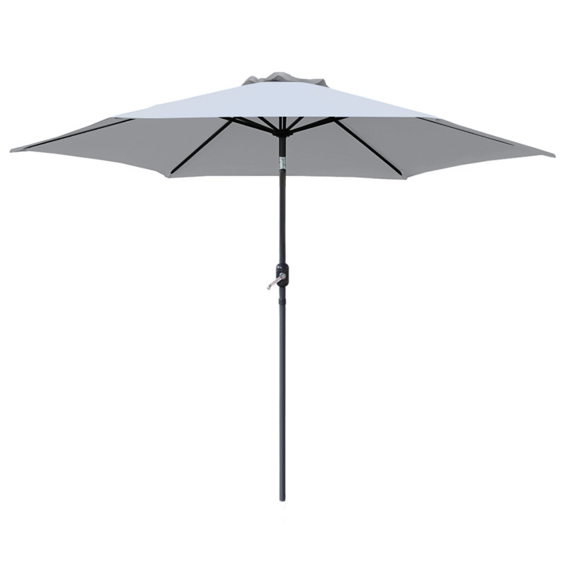Puckett 3m Traditional Parasol Grey