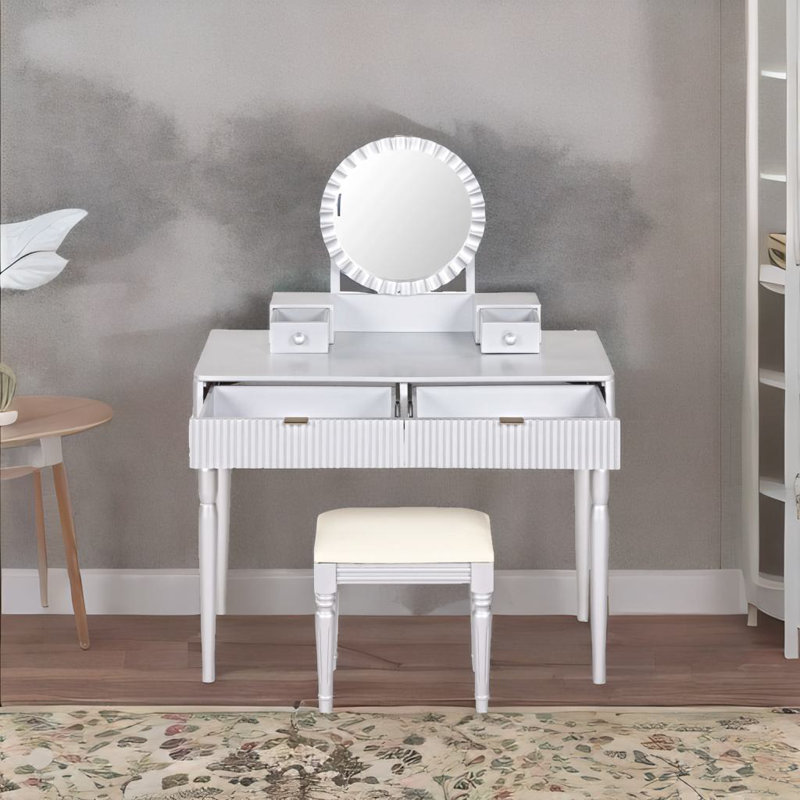 Bureau de coiffeuse de luxe, Argent argent