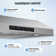 VIKIO 30" 900 CFM Ducted Under Cabinet Range Hood in stainless steel with 3-Way Venting, Removable GU10 LED