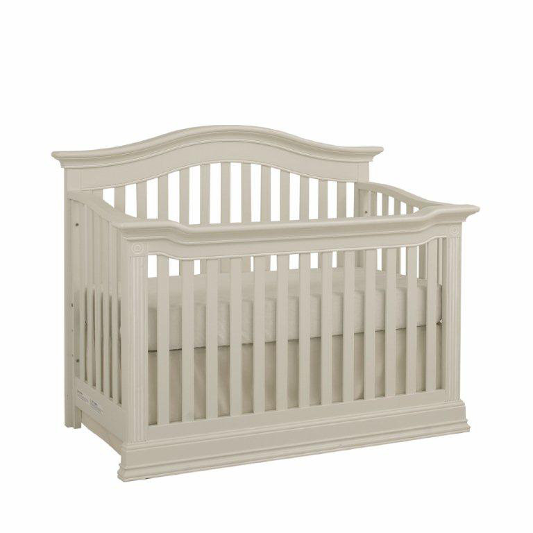 Lit de bébé convertible 4-en-1 Montana, Blanc émaillé