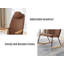 Chaise berçante réglable avec appui-tête-312148226