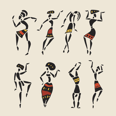 " African Silhouette Set "