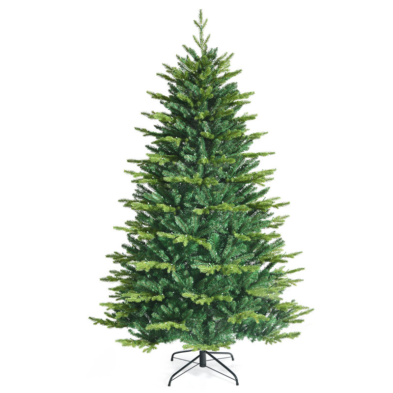 6ft Pine Artificial Christmas Tree with Color Changing LED Lights