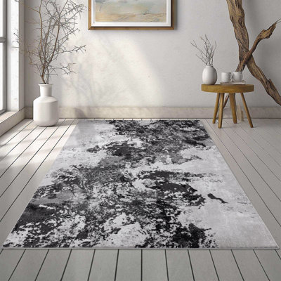 Teppich Mccaughey in Schwarz