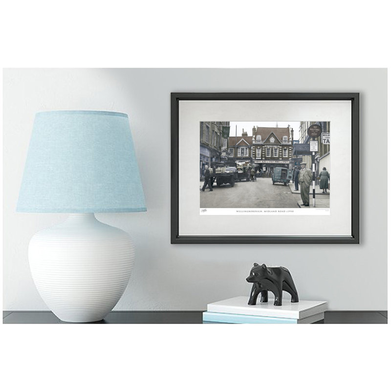 Wellingborough, Midland Road C1950 - Single Picture Frame Print, 28cm H x 36cm W x 2.3cm D