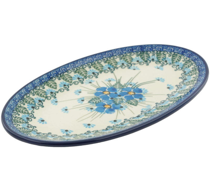 Forget Me Not Stoneware Platter