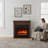 36" Freestanding Electric Fireplace With Mantel-121935706