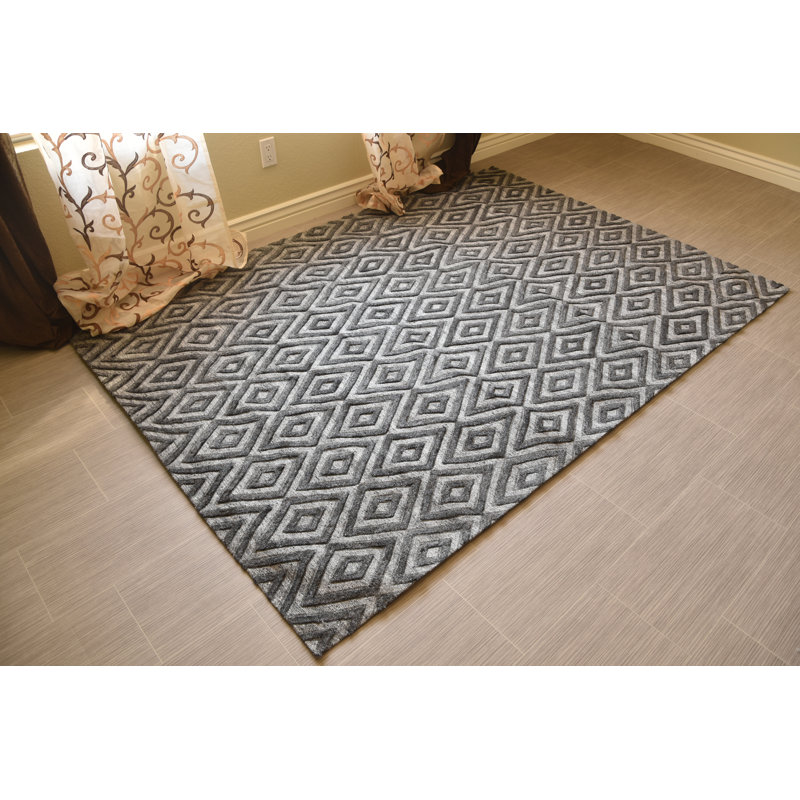 Tapis noué la zone grise à la main Colstrip
