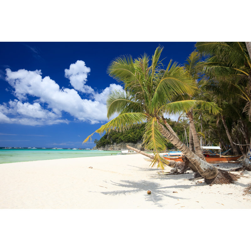 Aparicio Tropical Paradise Beach - Wrapped Canvas Print, 30cm H x 46cm W x 3.8cm D