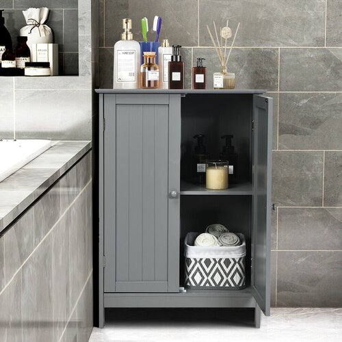 Dovecove Freestanding Bathroom Cabinet & Reviews | Wayfair