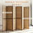6 Panel 6FT Hand-Woven Bamboo Room Divider