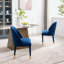 Chaise d'appoint en velours Zacaras-2113509151