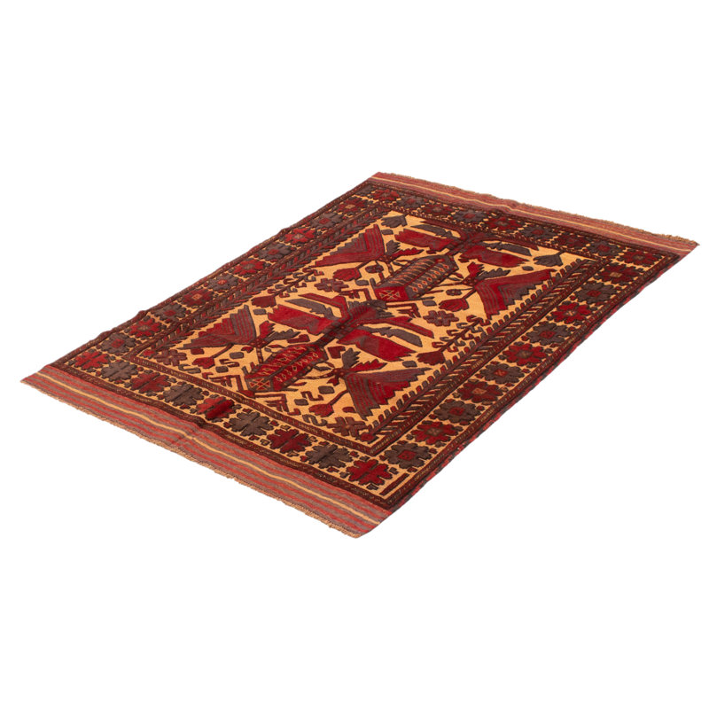 Tapis rouge tadjik 4 pi 3 po x 5 pi 9 po