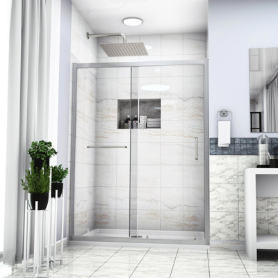 60" X 72" Shower Door, Finish, Tempered Glass, Stain- Coating, Bathroom Enclosure W H, Water And Stain Resistance, Upgrade