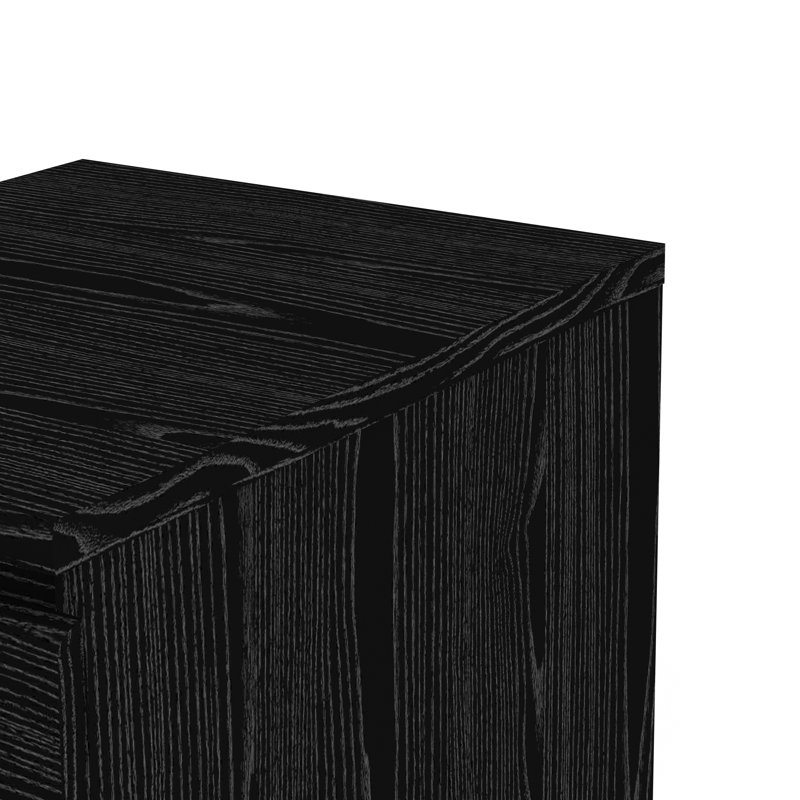 Jada 2 - Drawer Nightstand, Black Woodgrain