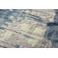 Tapis bleu/beige en laine Browder-2048968409