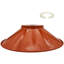 8.5cm H Metal Empire Lamp Shade ( Screw On ) in Orange