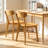 Natural Solid Wood Dining Chairs Set of 2-1994737173