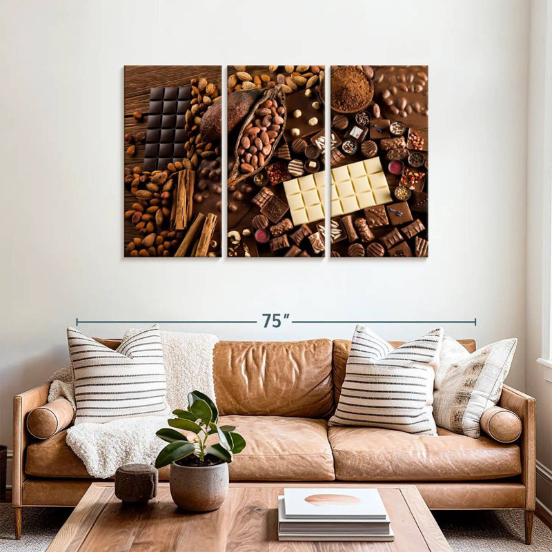 Yarlin Chocolate Bliss, 36" H x 57" W
