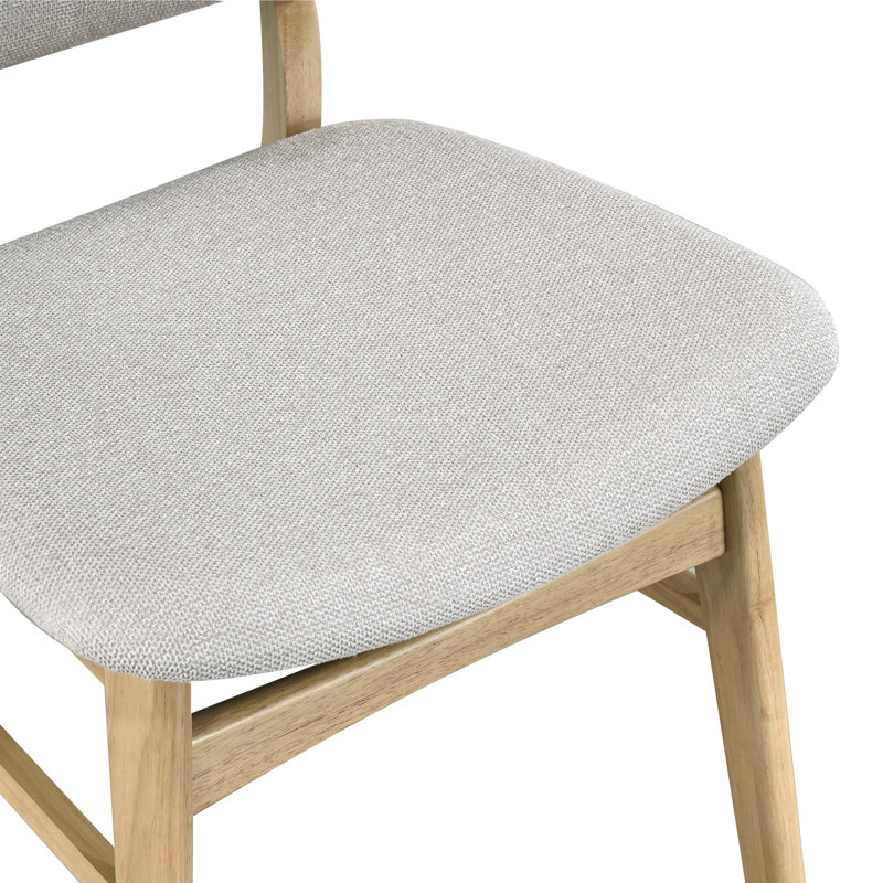 Chaise rembourrée en bois massif, Walnut