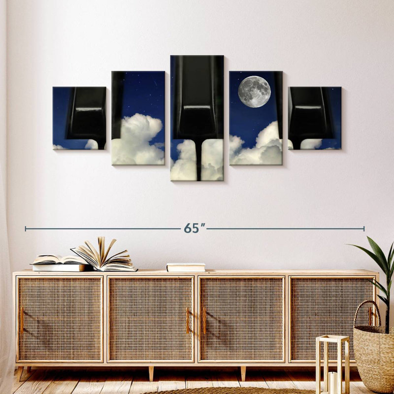 Piano Sky, 24" H x 55" W