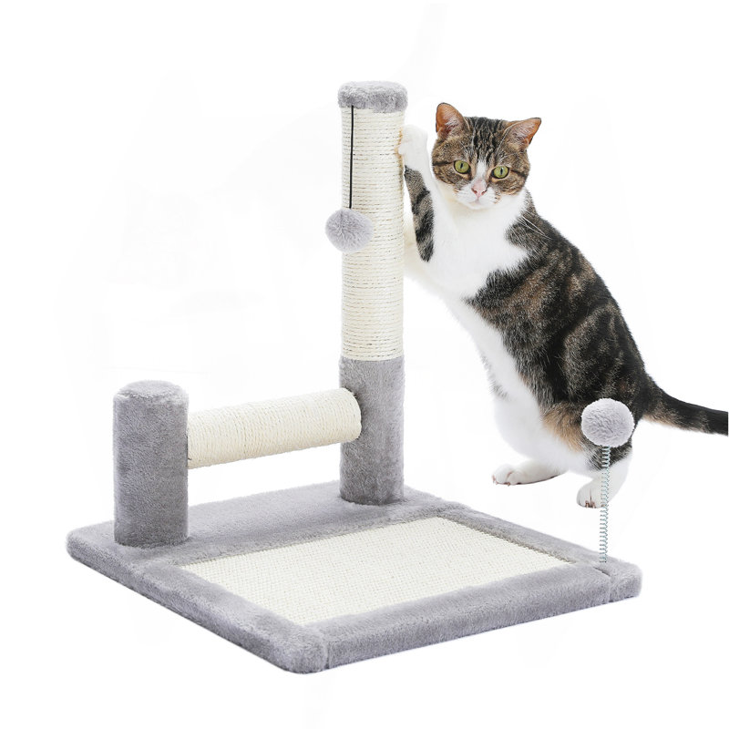 Grand poteau à griffer pour chat 17,7 pouces avec corde en sisal durable, parfait pour l'entretien des griffes et l'exercice
