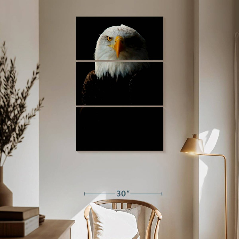 Brampt Bald Eagle Headshot, 65" H x 42" W