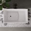 Baignoire autoportante carrée en acrylique Fslefay de 119 cm (47 po) avec siège et trop-plein.