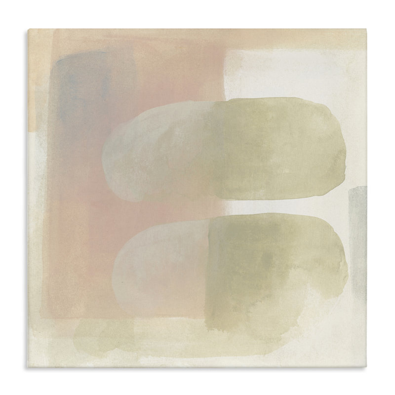 Two Oval Shapes Canvas Wall Art by June Erica Vess, 30" H x 30" W