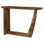 Console ovale en bois de manguier massif