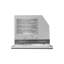 Hotte de cuisine encastrable convertible Cupello de 28 po en noir brillant avec filtres en maille, contrôle électronique des boutons, lumières DEL Streamline