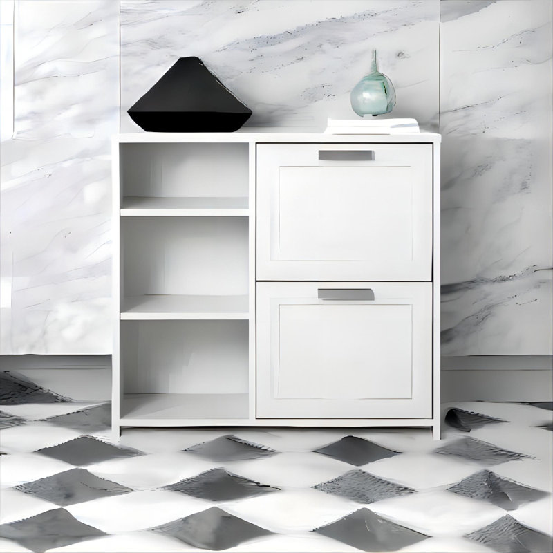 Classeur latéral à 2 tiroirs Timeless Farmhouse - L'attrait rustique rencontre une organisation de documents efficace pour votre bureau à domicile