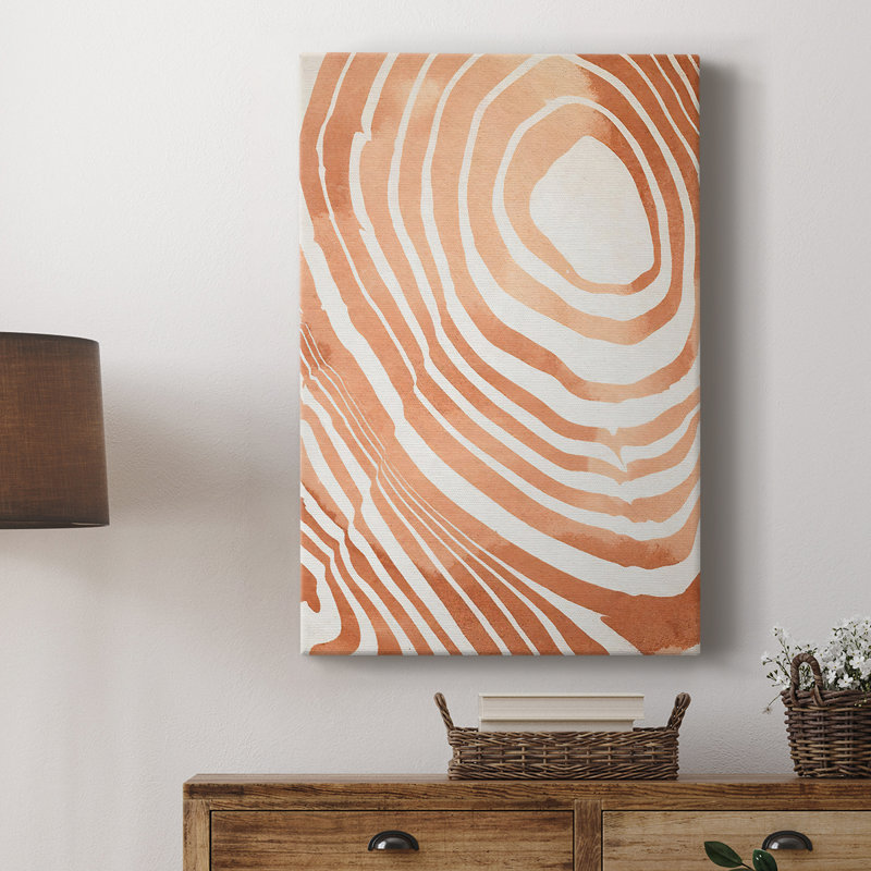 Grain de bois Suminagashi IV - galerie Cavas sur mesure, H 12 po x l 8 po
