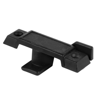 Prime-Line Sash Lock, Deep Offset Latch, 9/32 in. Projection, Fits Single and Double Hung Metal Windows, Diecast, Black-Painted, (Single Pack)