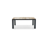 Omnia Extendable Table with Rectangular Top and Wooden Legs