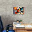  «Circles Abstract 3» par Rey Klimt, art mural sur toile, 18 po x 12 po