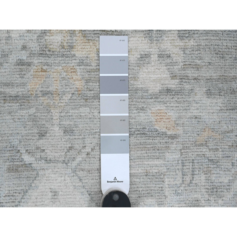 Tapis 100% laine noué à la main 9 pi x 12 pi 6 po 9 pi x 12 pi 6 po angora angora