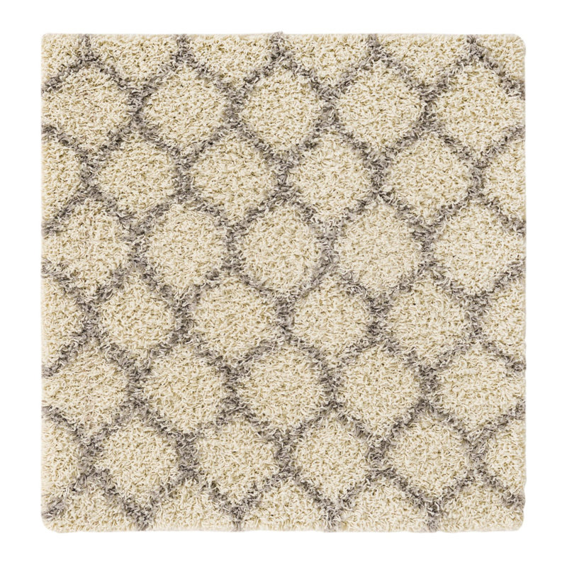 Geometric Indoor Rug, Square 3'3"