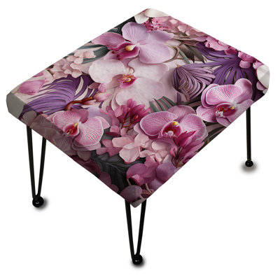Orchid Dreams - motif tropical - repose-pieds rectangulaire tropical