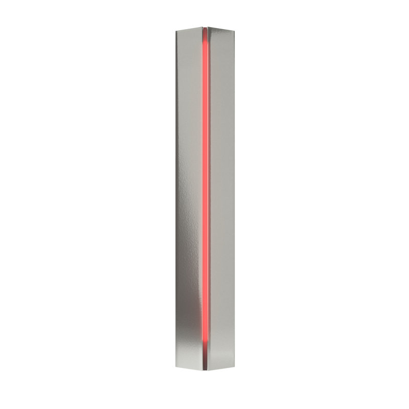 Gallery Dimmable Flush Mount Scone, Red, Sterling, 7.1" W x 27.25" H x 3.1" D