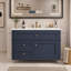 Meuble-lavabo mural 36 po, armoire de rangement flottante avec 2 tiroirs, 1 tiroir basculant, lavabo simple en céramique 3 trous, armoire moderne-2055328744