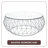 Deauville 39"  Round Glass Top Lightweight Coffee Table with Geometric Metal Base-911091956