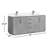 Cloverfield 72'' Double Bathroom Vanity with Cultured Marble Top-93496107-93496108