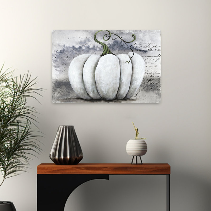 Art de citrouille au crépuscule, H 16 po x l 24 po