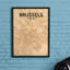 Brussels City Map - No Frame Print-1611333167