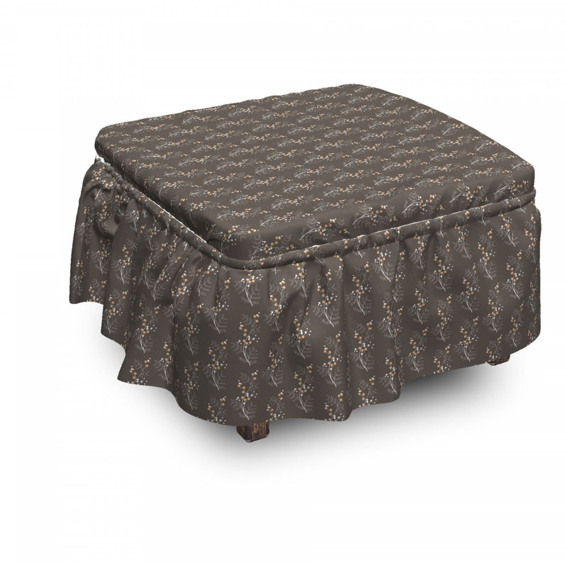 Box Cushion Ottoman Slipcover
