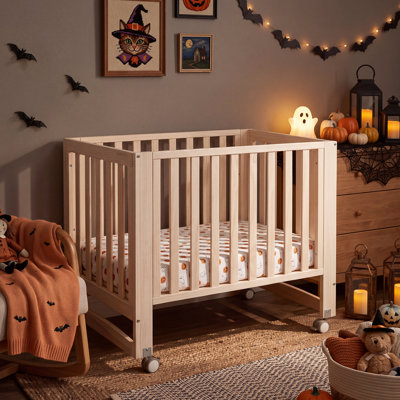3-in-1 Greenguard Gold Certified Convertible Cradle to Mini Crib, Beige