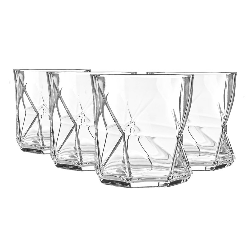 Cassiopea Whisky Glasses, Clear, 4, 330ml