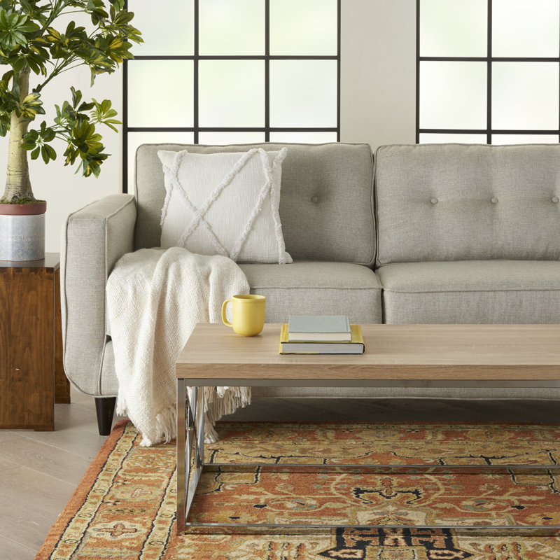 Housse de coussin carré et insert, 18" x 18", Blanc
