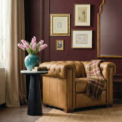 Burbank Traditional Genuine Leather Dual Motor Power Recliner with Zero-Wall Function